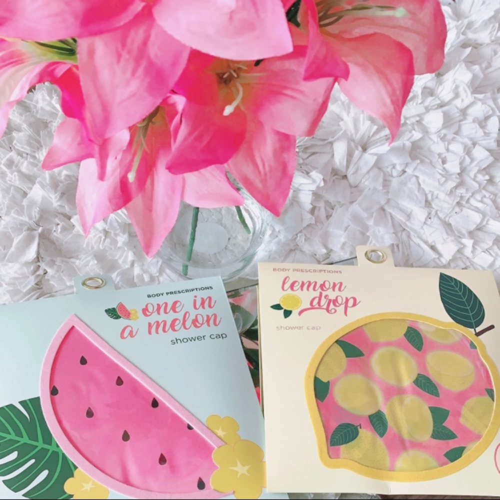 Two Premium shower caps